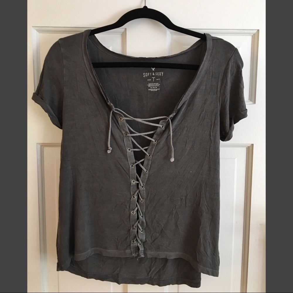 Lace-Up AE T-Shirt